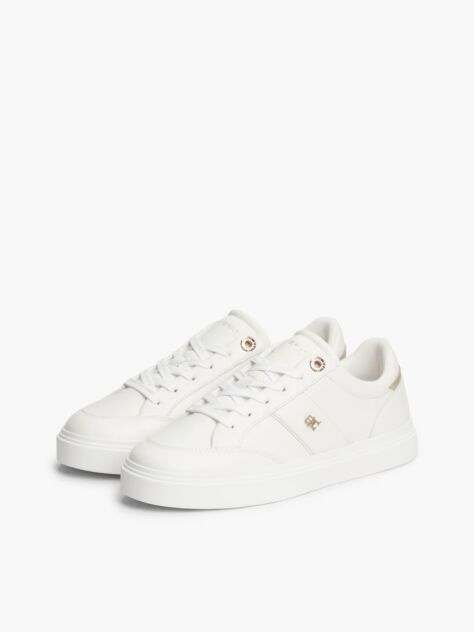 Μπεζ Δερμάτινα Sneakers Με Ανάγλυφο Φινίρισμα  Γυναίκες
