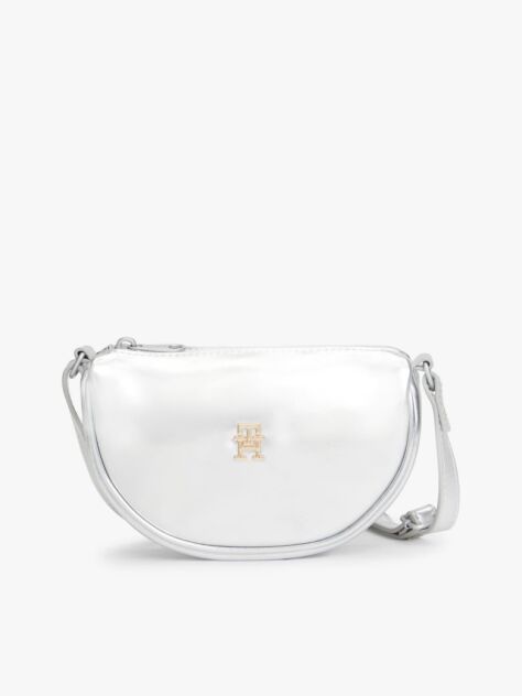 Silver Kids' Festive Metallic Moon Crossbody Bag  Kids Unisex