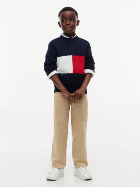 Blue Cotton Cable Sweater  Boys
