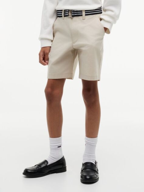 Μπεζ Essential Παντελόνι Chinos Με Signature Ζώνη Σε Loose Γραμμή  Αγόρια