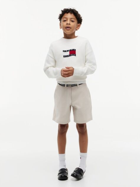 Μπεζ Essential Παντελόνι Chinos Με Signature Ζώνη Σε Loose Γραμμή  Αγόρια
