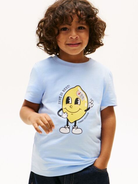 Blue Graphic Print Jersey T-Shirt  Boys