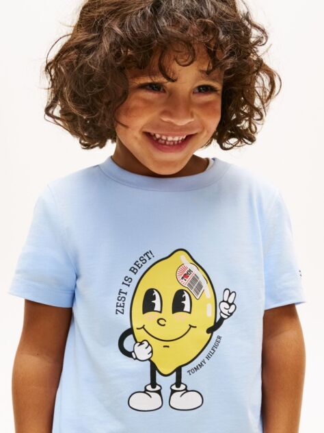 Blue Graphic Print Jersey T-Shirt  Boys