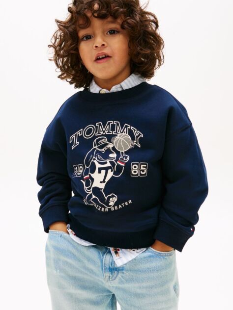Blue Graphic Logo Terry Sweatshirt  Boys