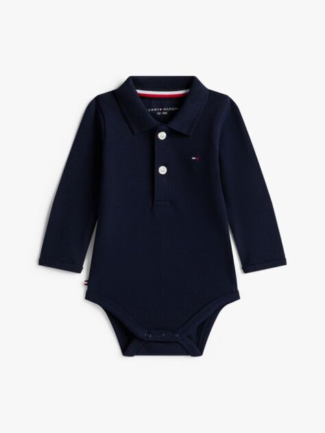 Blue Essential Pique Polo Bodysuit Gift Set  Newborn
