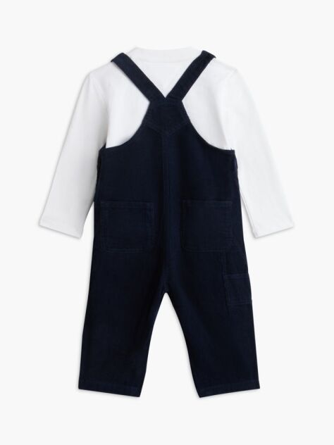 Blue Relaxed Corduroy Dungaree Set  Newborn