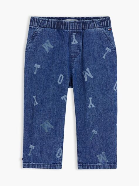 Denim Τζιν Με Λάστιχο Και Λογότυπο  Βρεφικά