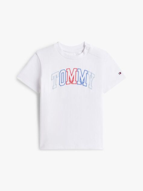 White Outline Logo Jersey T-Shirt  Newborn