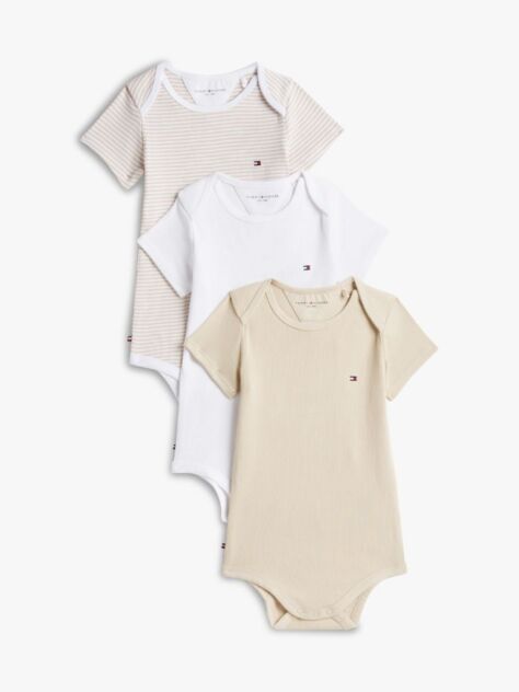 Multi 3-Pack Ribbed Bodysuits Gift Box  Newborn