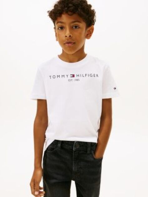 Άσπρο T-Shirt Από Οργανικό Βαμβάκι  Παιδί Unisex