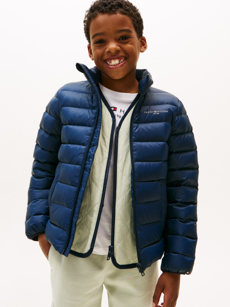 Blue Gender Inclusive Lightweight Down Jacket  Kids Unisex