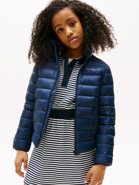 Blue Gender Inclusive Lightweight Down Jacket  Kids Unisex