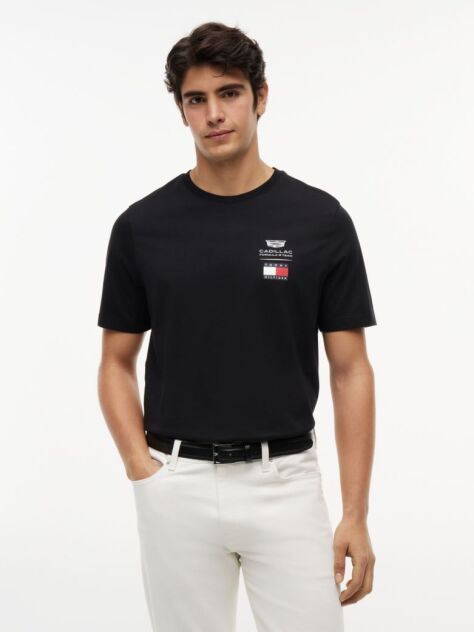 Μαύρο TH x Cadillac Formula 1® Team T-Shirt Με Λογότυπο  Unisex