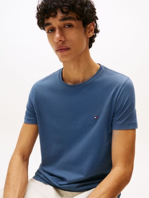 Μπλε T-Shirt Με Extra Slim Γραμμή  Άνδρες