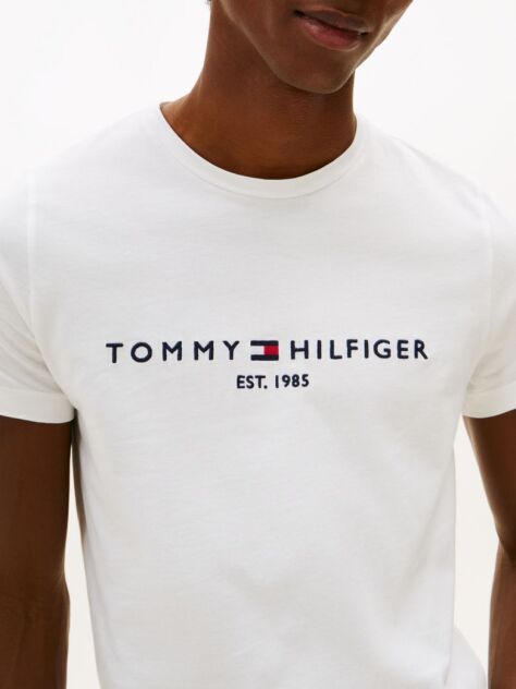 Άσπρο T-Shirt Με Λογότυπο  Άνδρες