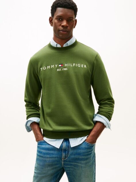 Green TH Flex Logo Sweatshirt  Men