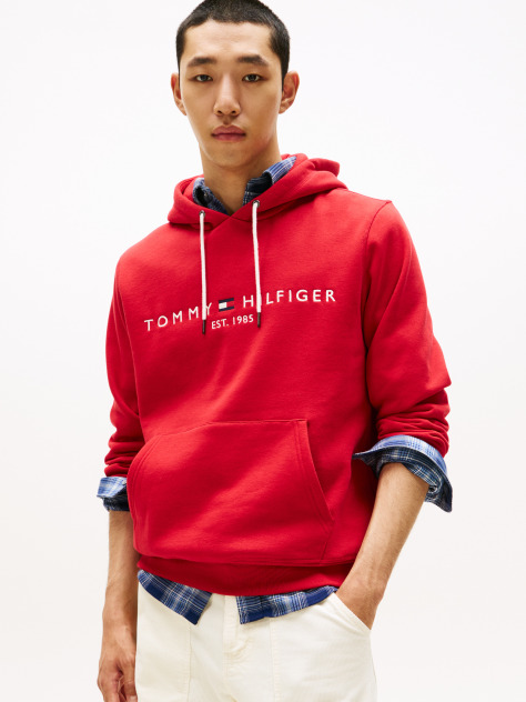 Red Flex Logo Hoody  Men