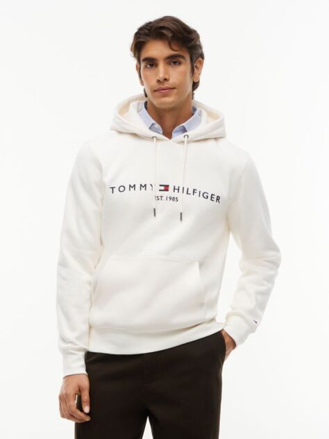 Μπεζ Flex Hoody Με Λογότυπο  Άνδρες