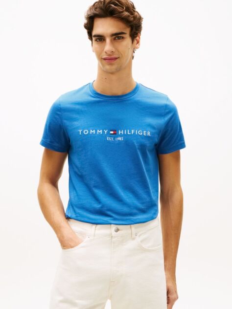 Μπλε T-Shirt Απο Οργανικό Βαμβάκι  Άνδρες