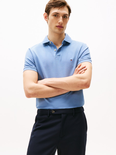 Blue 1985 Organic Cotton Regular Fit Polo  Men