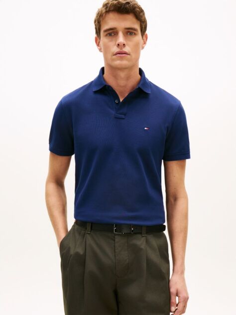 Blue 1985 Organic Cotton Regular Fit Polo  Men