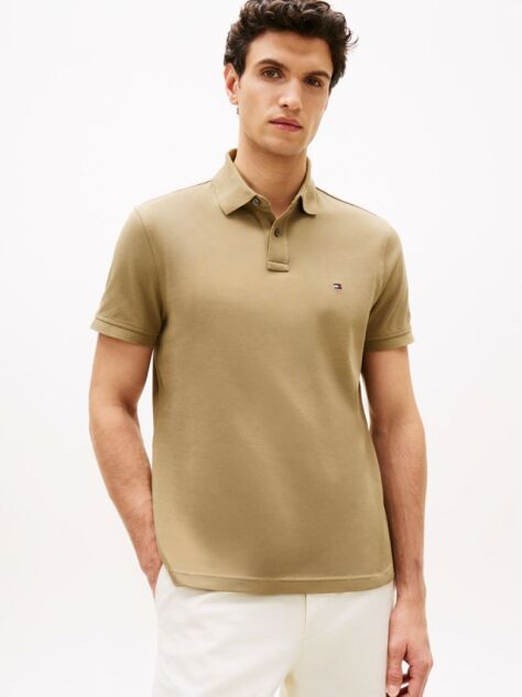 Beige 1985 Organic Cotton Regular Fit Polo  Men