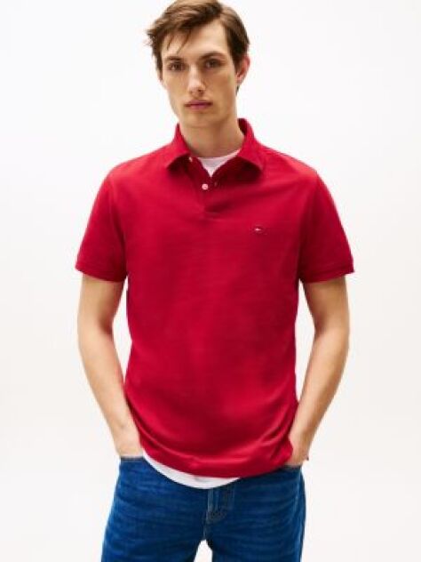 Red 1985 Organic Cotton Regular Fit Polo  Men