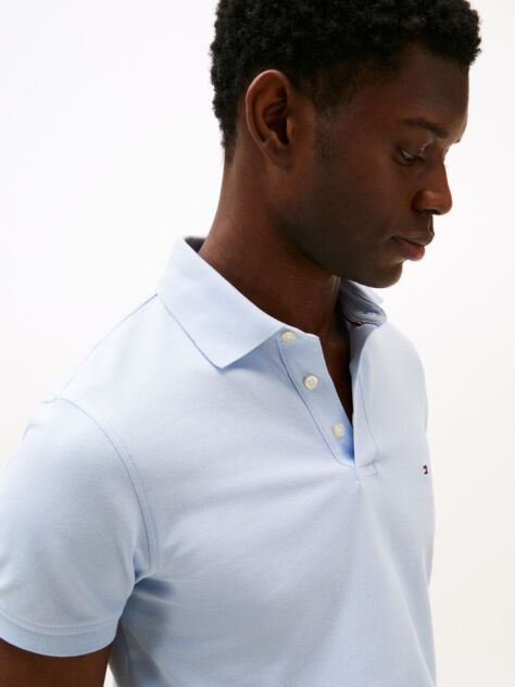 Blue 1985 Organic Cotton Slim Fit Polo  Men