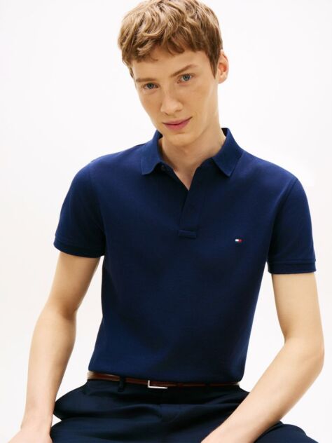 Blue 1985 Organic Cotton Slim Fit Polo  Men