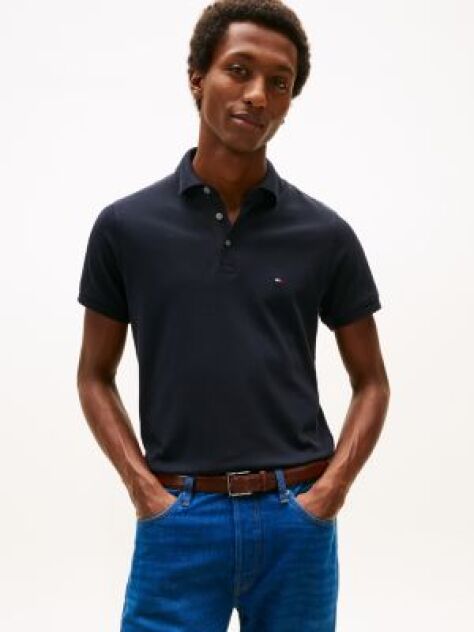 Blue 1985 Organic Cotton Slim Fit Polo  Men