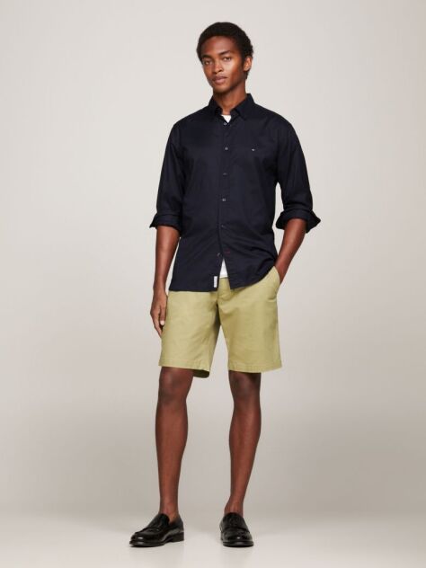 Blue TH Flex Cotton Poplin Shirt  Men