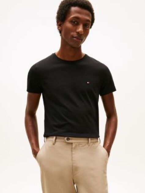 Μαύρο TH Flex T-Shirt Σε Slim Γραμμή  Άνδρες