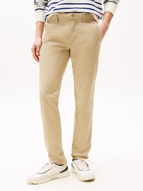 Khaki Bleecker Stretch Cotton Chinos  Men