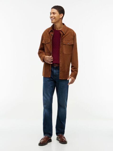 Red Classics Cable Knit Relaxed Fit Jumper  Men