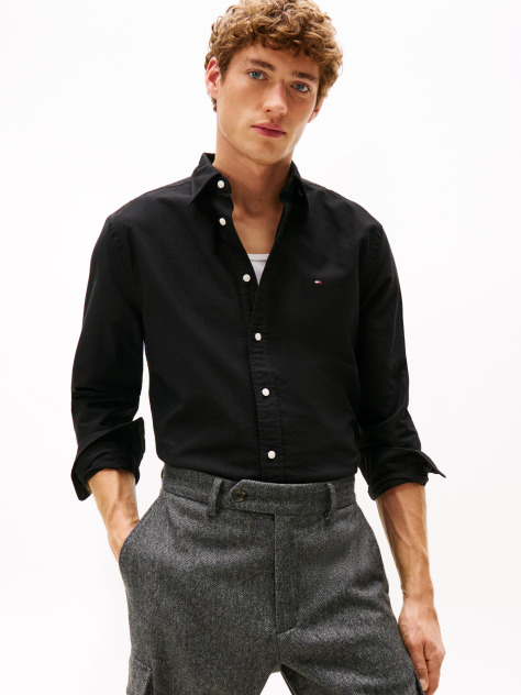 Black Heritage Regular Fit Oxford Shirt  Men