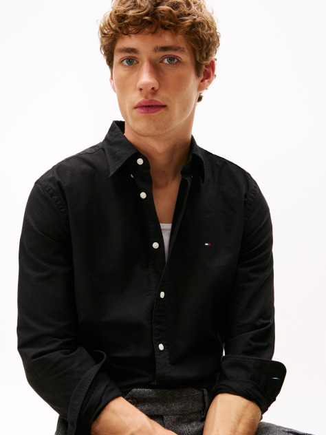 Black Heritage Regular Fit Oxford Shirt  Men