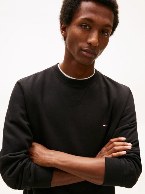 Black Fleece Crew Neck Sweatshirt  Men