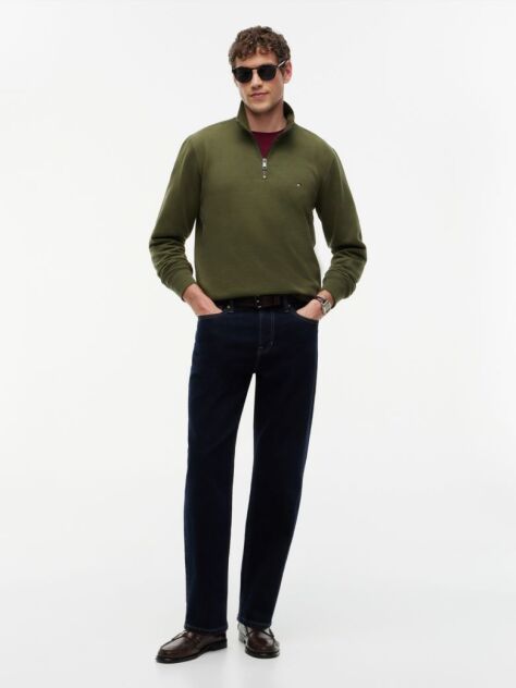 Πράσινο Φούτερ Fleece Με Φερμουάρ  Άνδρες