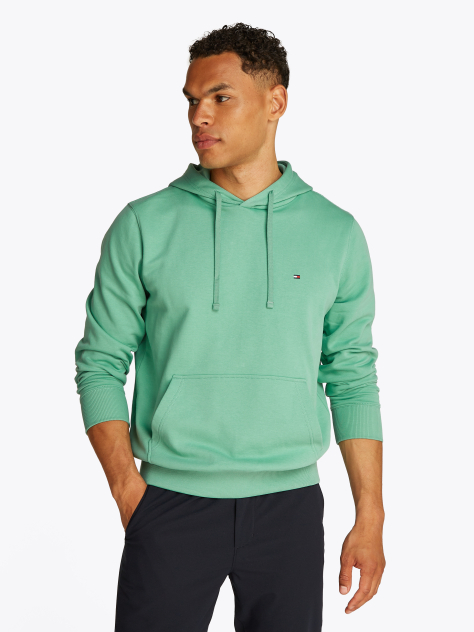 Πράσινο Hoody Από Βαμβακερό Terry Με Κεντητό Σημαιάκι  Άνδρες