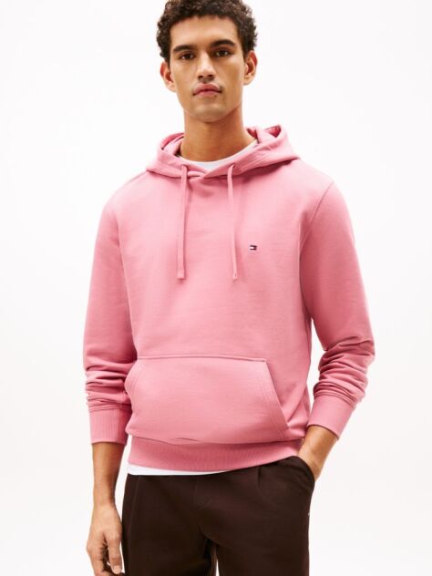 Ροζ Hoody Από Βαμβακερό Terry Με Κεντητό Σημαιάκι  Άνδρες
