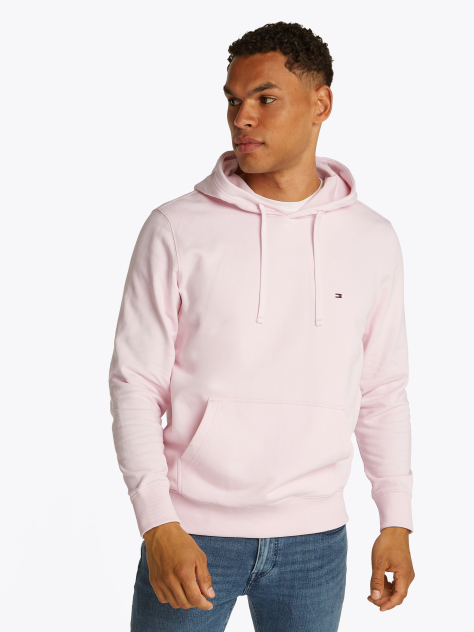 Ροζ Hoody Από Βαμβακερό Terry Με Κεντητό Σημαιάκι  Άνδρες