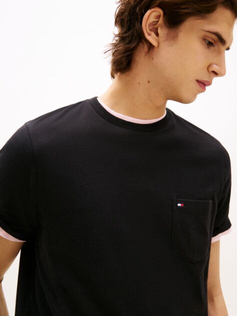 Black Patch Pocket T-Shirt  Men