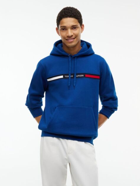 Μπλε Hoody Με Λογότυπο  Άνδρες