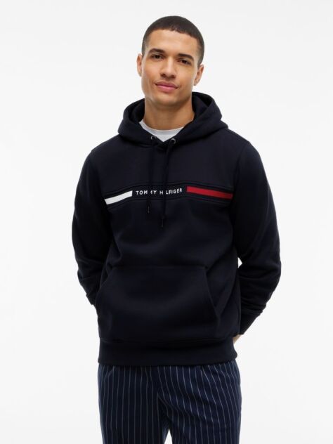 Μπλε Hoody Με Λογότυπο  Άνδρες