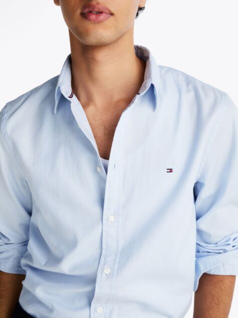 Blue TH Flex Slim Fit Dobby Shirt  Men