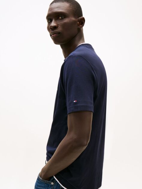 Blue Logo Crew Neck T-Shirt  Men