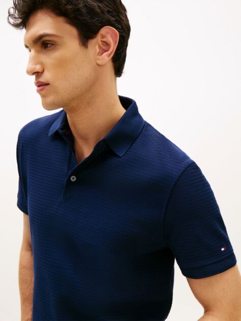 Μπλε Smart Casual Μπλούζα Πόλο Σε Κανονική Γραμμή  Άνδρες