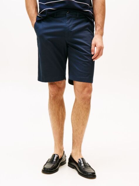 Blue Harlem Relaxed Chino Bermuda Shorts  Men