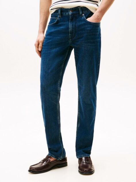 Blue Denton Straight Fit Jeans  Men