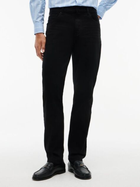 Black Harlem Regular Tapered Black Jeans  Men